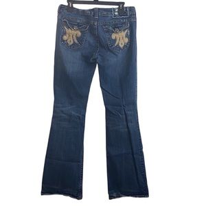 MEK Oxford stretch denim bootcut jeans vintage 32x34 low rise women